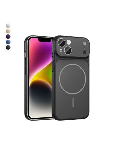 iPhone 13 Kılıf (17 Pro Max Görünümlü) Magsafe Özellikli AG Glass Çevirici Sert Kapak iPhone 13 Kılıf (17 Pro Max Görünümlü) Magsafe Özellikli AG Glass Çevirici Sert Kapak