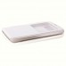 Samsung Galaxy S6 Yan Kapaklı TPU Flip Wallet Kılıf Beyaz