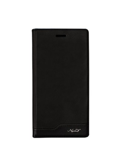 Alcatel OneTouch Idol 2 Gizli Mıknatıslı Premium Magnum Kılıf Siyah