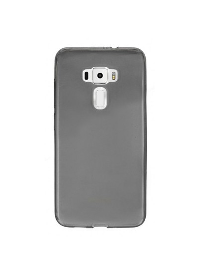 Asus Zenfone 3 5.5" Kılıf Soft Silikon Şeffaf/Siyah Arka Kapak