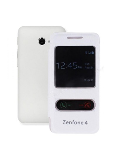 Asus Zenfone 4 Gizli Mıknatıslı Kılıf Beyaz
