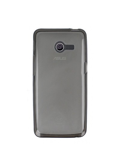 Asus Zenfone 4 Kılıf Soft Silikon Şeffaf/Siyah Arka Kapak