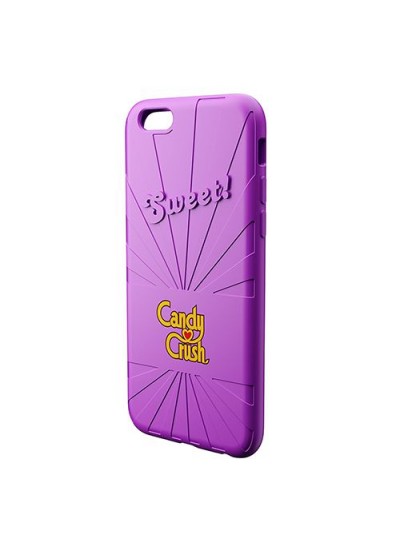 Candy Crush iPhone 6-6S Üzüm Silikon Kılıf (Lisanslı)