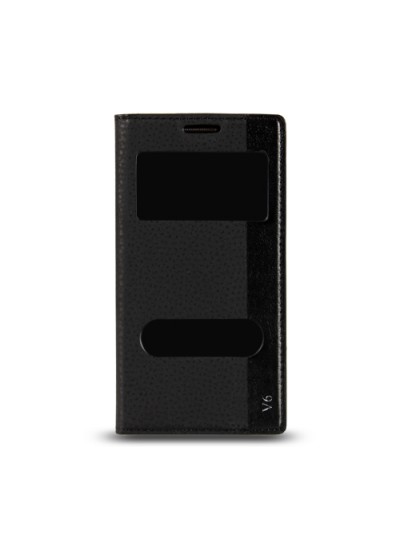 Casper VIA V6 Gizli Mıknatıslı Pencereli Magnum Kılıf Siyah