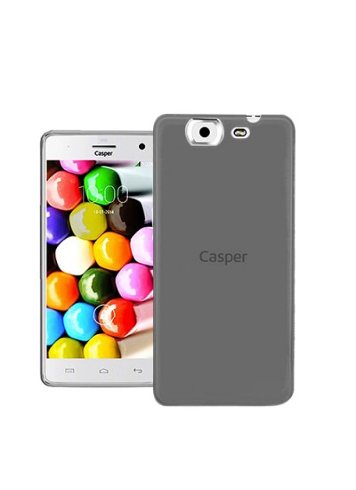 Casper VIA V8C Kılıf Soft Silikon Şeffaf-Siyah Arka Kapak
