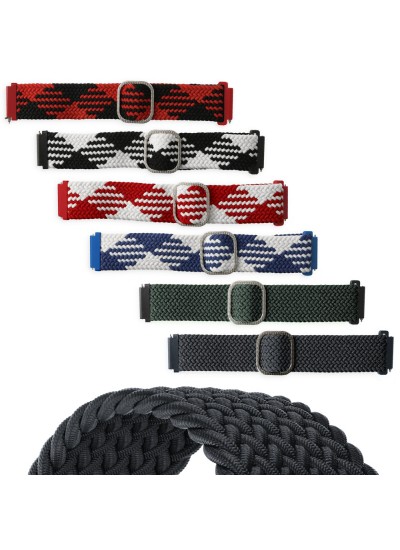 FitCase 22mm Akıllı Saat Uyumlu Star Örgü Akıllı Pimli Saat Kordonu