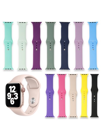FitCase Apple Watch 38 40 41 mm Uyumlu Klasik Silikon Kordon