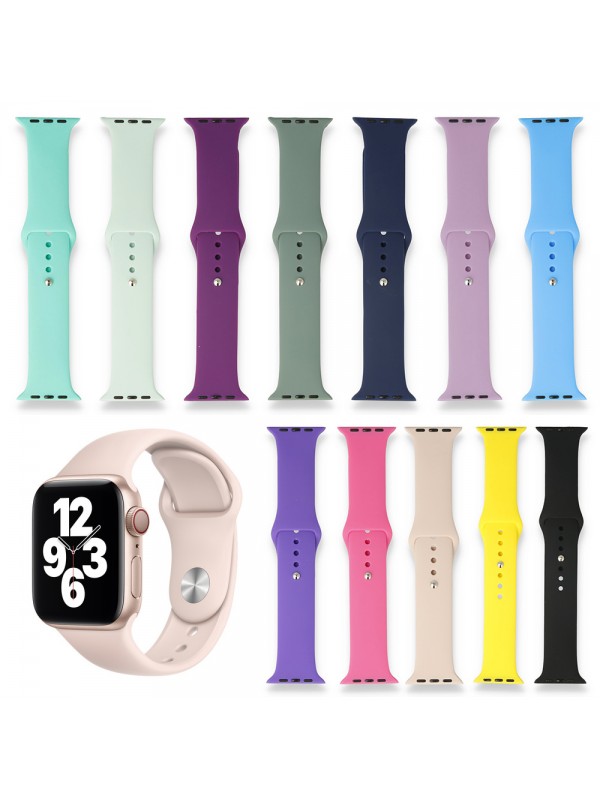 FitCase Apple Watch 38 40 41 mm Uyumlu Klasik Silikon Kordon…
