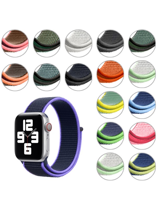 FitCase Apple Watch 38 40 41 mm Uyumlu Spor Loop Dokuma Kordon…
