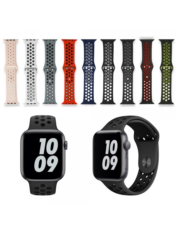 FitCase Apple Watch 42 44 45 49 mm Uyumlu Point Spor Silikon Kordon…