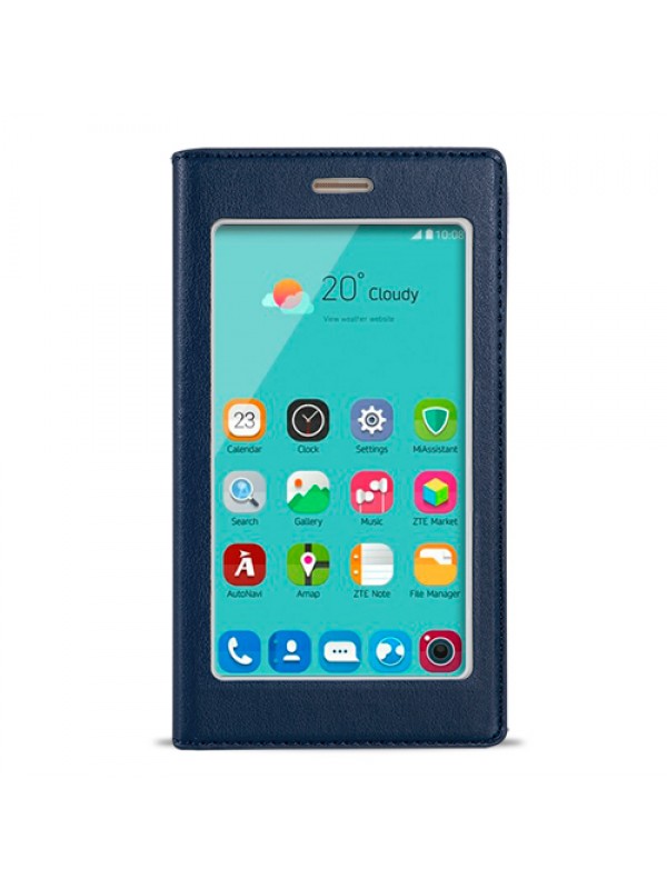 FitCase Dolce Nokia 5 Gizli Mıknatıslı Pencereli Kılıf Lacivert Mavi…