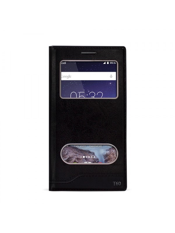 FitCase Dolce Turkcell T60 Gizli Mıknatıslı Pencereli Kılıf Siyah…