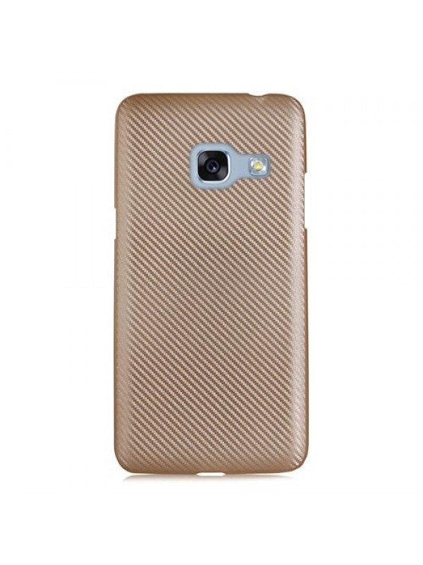 FitCase Galaxy A3 2017 (A320) Carbon Desen Arka Kapak Gold…
