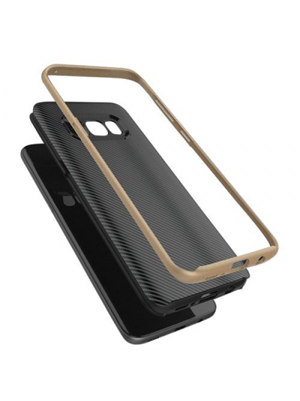 FitCase Galaxy S8 Plus (G955) 2in1 Carbon Desen Arka Kapak Gold…