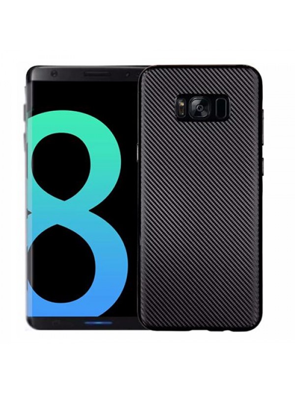 FitCase Galaxy S8 Plus (G955) Carbon Desen Arka Kapak Siyah…