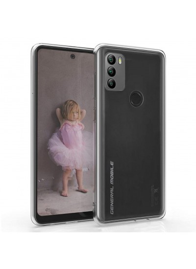 General Mobile GM 21 Plus Kılıf Kamera Korumalı Silikon Şeffaf Arka Kapak