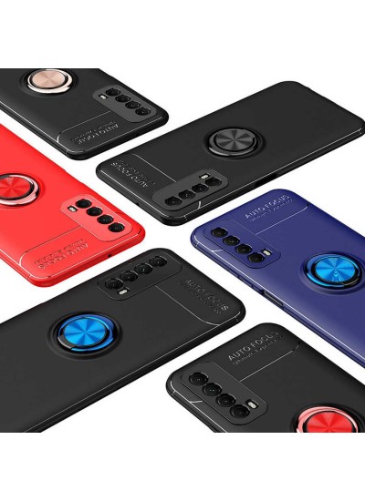FitCase Huawei P Smart 2021 Kılıf Auto Focus Ring Arka Kapak