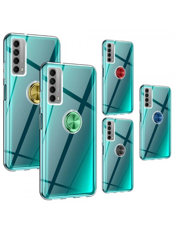 FitCase Huawei P Smart 2021 Kılıf Gross Ring Şeffaf Arka Kapak…