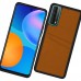 FitCase Huawei P Smart 2021 Kılıf Proda Deri Çift Kartlık Cepli Kapak