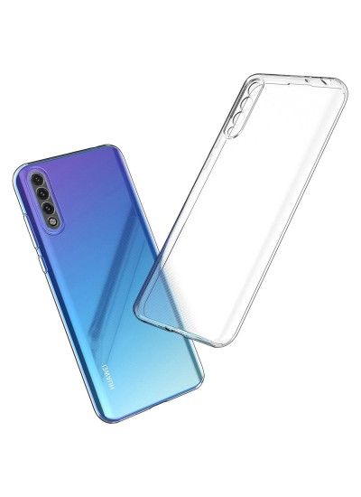 Huawei P Smart S Kılıf Kamera Korumalı Silikon Şeffaf Arka Kapak