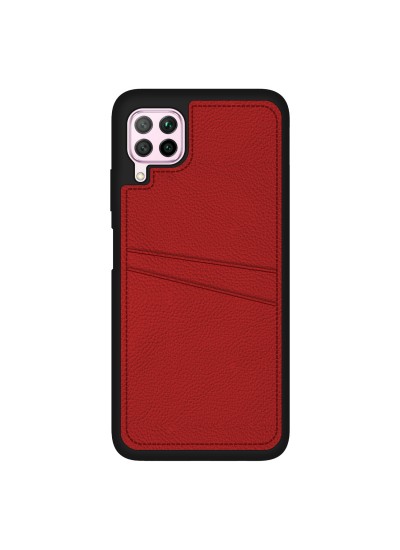 FitCase Huawei P40 Lite Kılıf Proda Deri Çift Kartlık Cepli Kapak