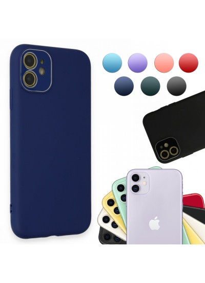 FitCase iPhone 11 Glass Kamera Korumalı Lansman Silikon Kapak