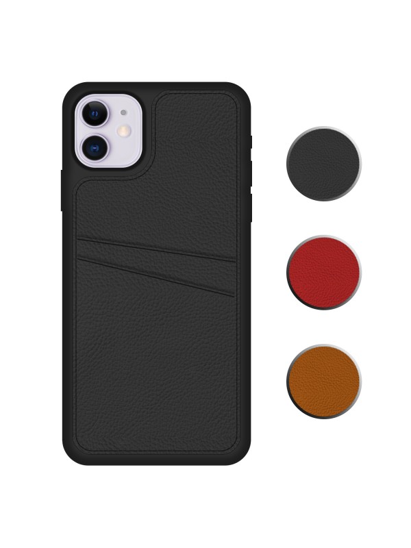 FitCase iPhone 11 Kılıf Proda Deri Çift Kartlık Cepli Kapak…