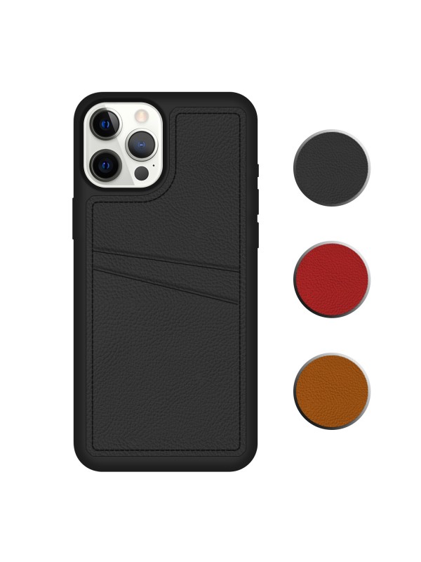 FitCase iPhone 12 Pro Kılıf Proda Deri Çift Kartlık Cepli Kapak…