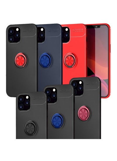 FitCase iPhone 12 Pro Max Kılıf Auto Focus Ring Arka Kapak