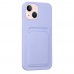 FitCase iPhone 13 Cardy Soft Kartlık Cepli Silikon Kapak