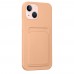 FitCase iPhone 13 Cardy Soft Kartlık Cepli Silikon Kapak