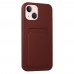 FitCase iPhone 13 Cardy Soft Kartlık Cepli Silikon Kapak