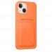 FitCase iPhone 13 Cardy Soft Kartlık Cepli Silikon Kapak