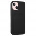 FitCase iPhone 13 Cardy Soft Kartlık Cepli Silikon Kapak
