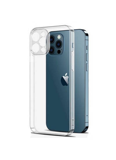 iPhone 13 Pro Kılıf Kamera Korumalı Silikon Kapak - Şeffaf
