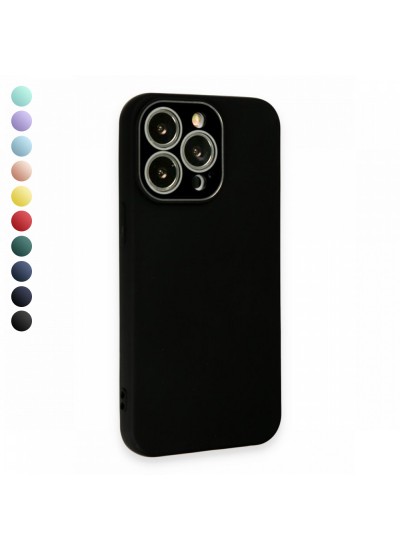 FitCase iPhone 13 Pro Max Glass Kamera Korumalı Lansman Silikon Kapak