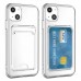 iPhone 14 Plus Kılıf Cardy Şeffaf Kartlık Cepli Kapak