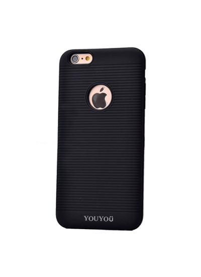 FitCase iPhone 6 Plus / 6S Plus Kılıf YouYou Arka Kapak Siyah