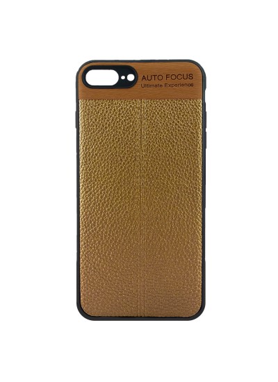 FitCase iPhone 7-8 Plus Auto Focus Silikon Arka Kapak Kahverengi