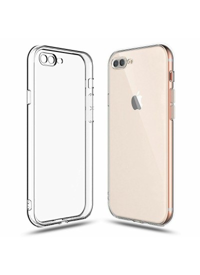 iPhone 7 Plus / 8 Plus Kılıf Kamera Korumalı Silikon Şeffaf Arka Kapak