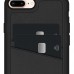 FitCase iPhone 7 Plus / 8 Plus Kılıf Proda Deri Çift Kartlık Cepli Kapak