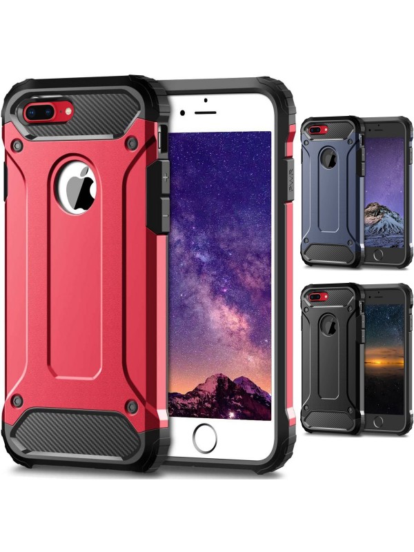 FitCase iPhone 7 Plus / 8 Plus Zırh Tank Tam Koruma Arka Kapak…