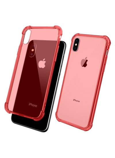 FitCase iPhone X/XS Rugged Silikon Arka Kapak Pembe