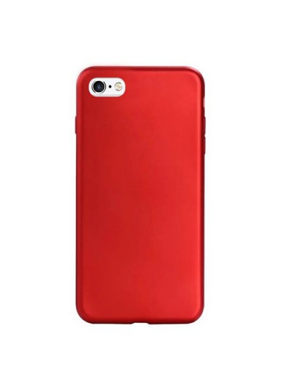 FitCase Kadife Laser iPhone 7-8 Silikon Arka Kapak Bordo