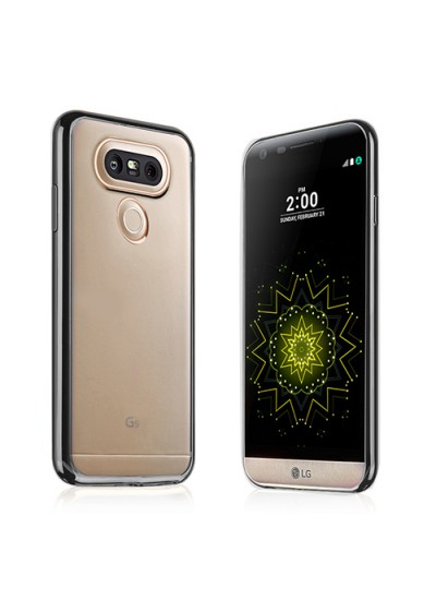 FitCase Laser Color LG G5 H850 Silikon Kılıf Siyah