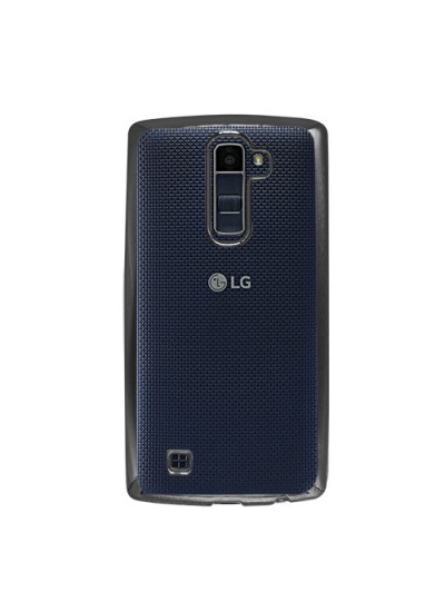 FitCase Laser Color LG K10 K430 Silikon Kılıf Siyah