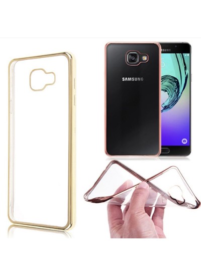 FitCase Laser Color Samsung A7 2016 (A710) Silikon Kılıf Gold