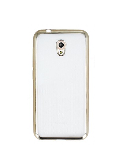 FitCase Laser Color Vodafone Smart 7 Style Silikon Kılıf Gold