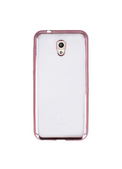 FitCase Laser Color Vodafone Smart 7 Style Silikon Kılıf Rose Gold
