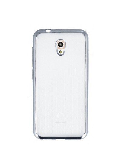 FitCase Laser Color Vodafone Smart 7 Style Silikon Kılıf Silver